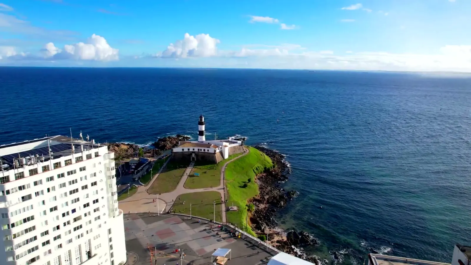 Vista aérea da Barra, em Salvador